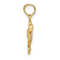 14K Mini Seahorse Charm