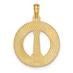 14K OCEAN CITY w/ Lighthouse Charm