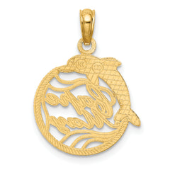 14K CAPE MAY w/ Dolphin Charm