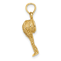 14K 2-D Palm Tree w/ Coconuts Charm