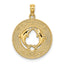 14K FLORIDA w/Dolphins Circle Charm