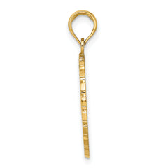 14K JAMAICA and Palm Tree Disk Charm