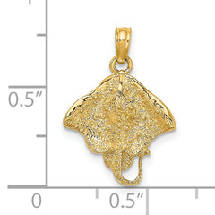 14K Stingray Charm