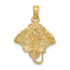 14K Stingray Charm