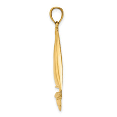 14K Polished Sailboat Charm