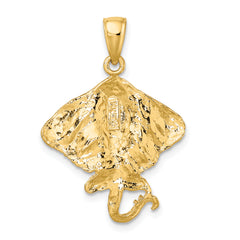 14K Stingray Charm