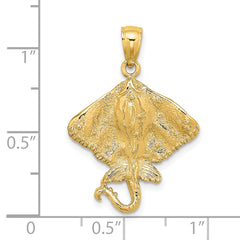 14K Stingray Charm