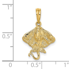 14K Stingray Charm