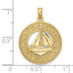 14K NEWPORT RHODE ISLAND w/ Sailboat Charm
