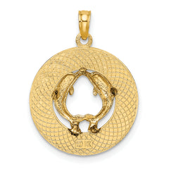 14K KENNEBUNKPORT ME Dolphins Charm