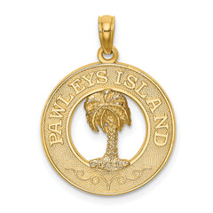 14K PAWLEYS ISLAND Palm Tree Charm