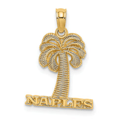 14K NAPLES Palm Tree Charm