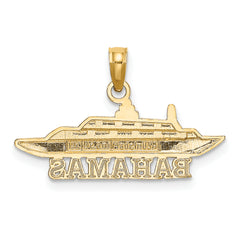 14K BAHAMAS Cruise Ship Charm