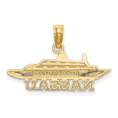 14K NASSAU Cruise Ship Charm