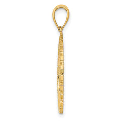 14K BERMUDA Palm Tree Round Charm