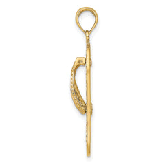 14K Triple Turtle Flip-Flop Charm