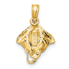 14K Stingray Charm