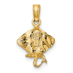 14K Stingray Charm