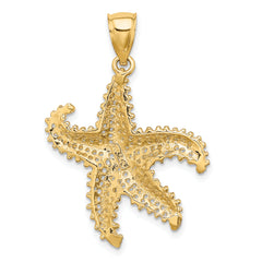 14K Starfish Pierced Charm