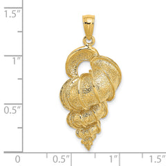 14K 2-D Precious Wentletrap Shell Charm