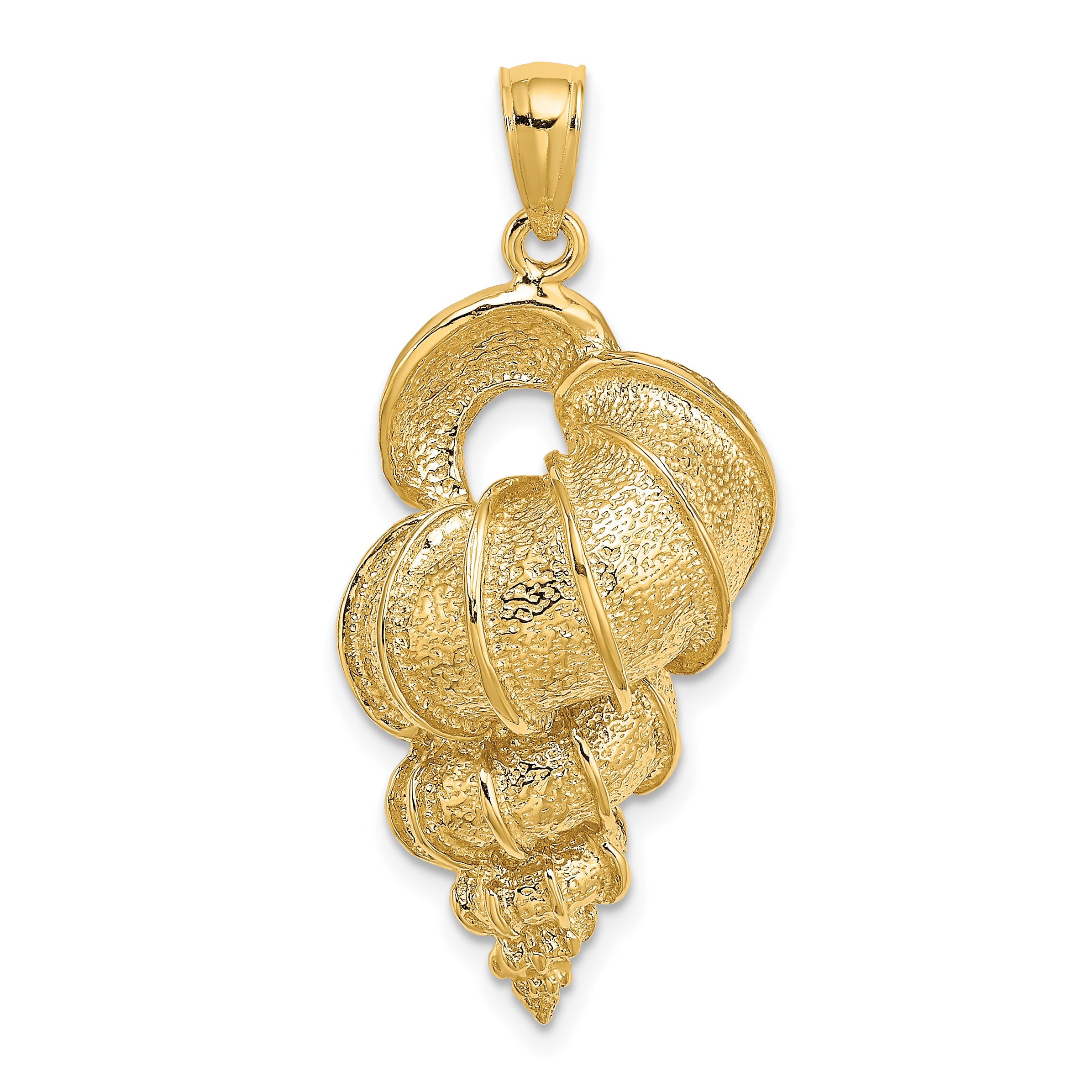 14K 2-D Precious Wentletrap Shell Charm
