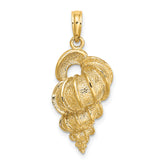 14K Wentletrap Shell Charm