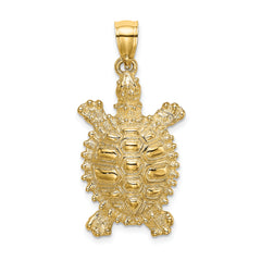 14K Land Turtle Charm