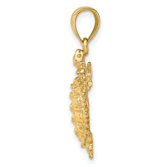 14K Land Turtle Charm