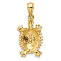 14K Land Turtle Charm