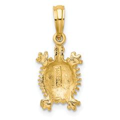 14K Land Turtle Charm