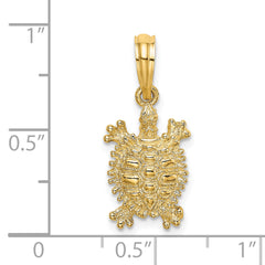 14K Land Turtle Charm