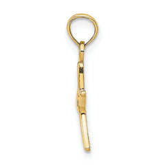 14K Polished Mini Dancing Starfish Charm