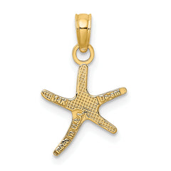 14K Polished Mini Dancing Starfish Charm