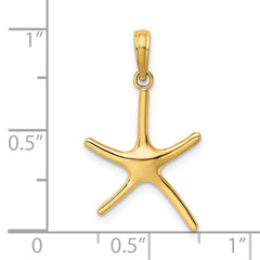 14K Dancing Starfish Charm