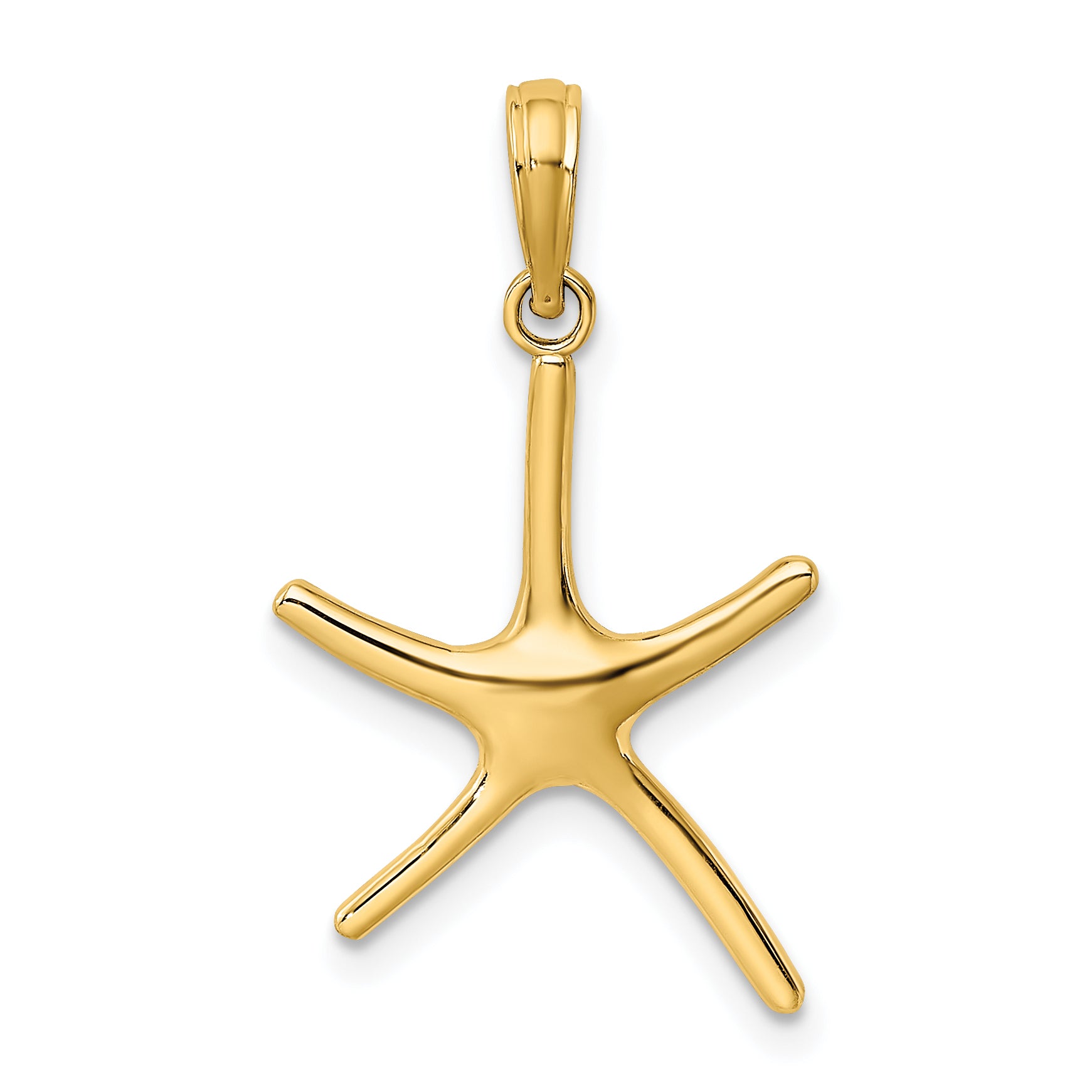 14K Dancing Starfish Charm