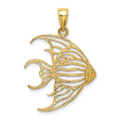 14K Cut-Out Angelfish Charm