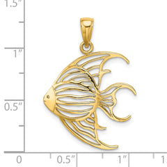 14K Cut-Out Angelfish Charm