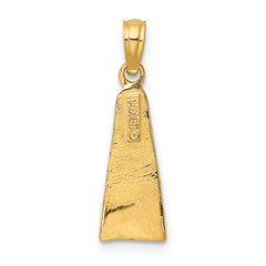 14K Scuba Flipper Charm
