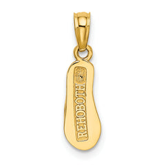 14K 3D REHOBOTH Single Flip-flop Charm