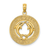 14K MYSTIC CT Dolphins Charm