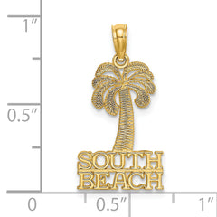 14K SOUTH BEACH Under Palm Tree Charm