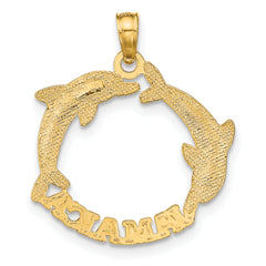 14K JAMAICA w/Dolphins Charm