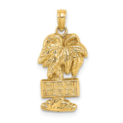 14K MIAMI BEACH Palm Tree Charms