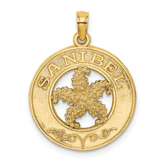 14K SANIBEL w/Starfish Circle Charm