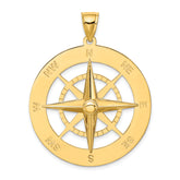 14K Nautical Compass Charm