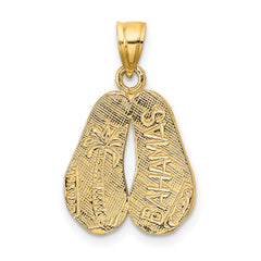 14K BAHAMAS Double Sandals Charm