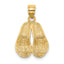 14K BAHAMAS Double Sandals Charm