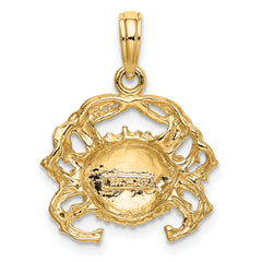 14K Crab Charm