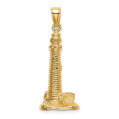 14K 3D CAPE MAY NJ Lighthouse Charm
