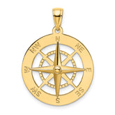 14K Nautical Compass Charm